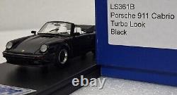 (7) Porsche 911 (930) Cabrio Turbo Look 1985 Black 143 LOOKSMART LS361B RARE