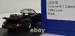 (7) Porsche 911 (930) Cabrio Turbo Look 1985 Black 143 LOOKSMART LS361B RARE