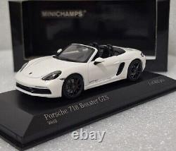 (8) Porsche 718 Boxster GTS 4.0 982 2020 White 143 Minichamps 410069101 RARE