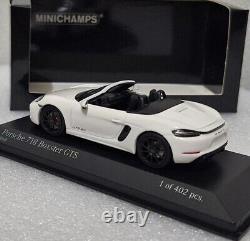 (8) Porsche 718 Boxster GTS 4.0 982 2020 White 143 Minichamps 410069101 RARE