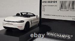 (8) Porsche 718 Boxster GTS 4.0 982 2020 White 143 Minichamps 410069101 RARE