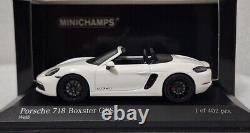 (8) Porsche 718 Boxster GTS 4.0 982 2020 White 143 Minichamps 410069101 RARE