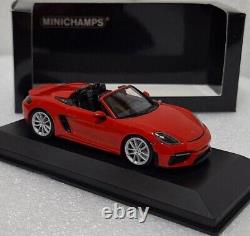 (8) Porsche 718 Spyder 982 Red 2020 143 Minichamps 410067702 RARE! 1 of 336 PCS