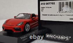 (8) Porsche 718 Spyder 982 Red 2020 143 Minichamps 410067702 RARE! 1 of 336 PCS