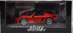 (8) Porsche 718 Spyder 982 Red 2020 143 Minichamps 410067702 RARE! 1 of 336 PCS