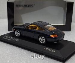 (8) Porsche 911 996 Coupe 1998 Blue Met 143 Minichamps 400061180 1 of 384 PCS