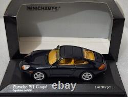 (8) Porsche 911 996 Coupe 1998 Blue Met 143 Minichamps 400061180 1 of 384 PCS