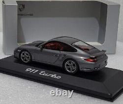 (8) Porsche 911 (997.2) Turbo 2010 Dark Grey 143 Minichamps WAP 020 001 0A RARE