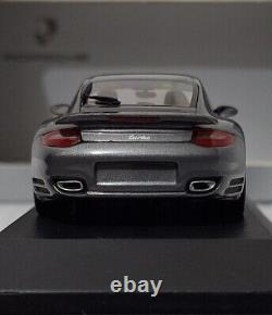 (8) Porsche 911 (997.2) Turbo 2010 Dark Grey 143 Minichamps WAP 020 001 0A RARE