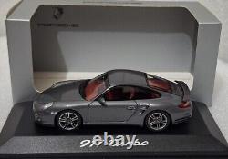 (8) Porsche 911 (997.2) Turbo 2010 Dark Grey 143 Minichamps WAP 020 001 0A RARE