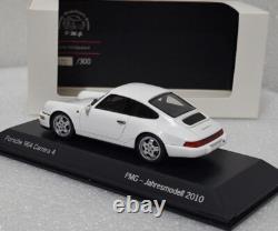 (9) Porsche 911 964 Carrera 4 White PMG Jahresmodell 2010 143 Spark MAP02007011
