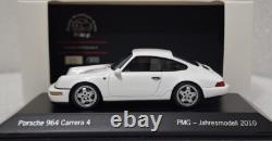 (9) Porsche 911 964 Carrera 4 White PMG Jahresmodell 2010 143 Spark MAP02007011