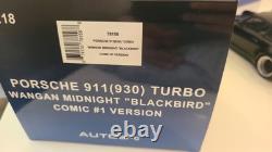 AUTOart Porsche 911 (930) Turbo'Wangan Midnight Blackbird Black 118 78158