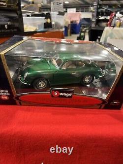 BBURAGO 1/18 SCALE SPECIAL COLLECTION 1961 PORSCHE 356B COUPE Green COD 3021