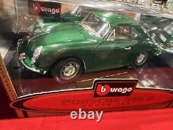 BBURAGO 1/18 SCALE SPECIAL COLLECTION 1961 PORSCHE 356B COUPE Green COD 3021