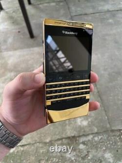 BlackBerry Porsche Design P9981 24k GOLD EDITION, works in US, full pack