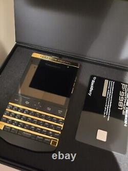 BlackBerry Porsche Design P9981 24k GOLD EDITION, works in US, full pack