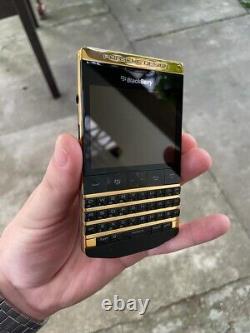 BlackBerry Porsche Design P9981 24k GOLD EDITION, works in US, full pack