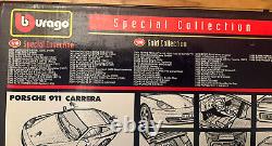 Brand New Burago SPECIAL EDITION 1/18 Porsche 911 Carrera YELLOW Made in Italy