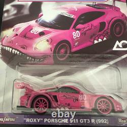 CUSTOM Fan-Made Hot Wheels Premium Roxy Porsche GT3 R Free FedEx Shipping