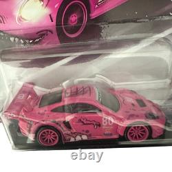 CUSTOM Hot Wheels Premium Roxy Porsche 911 GT3 R 992 Pink Race Day Fan-Made 1/64