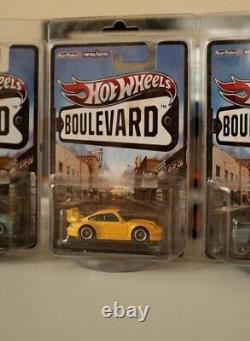 Combo Hot Wheels 2012 Boulevard Porsche 993 GT2 + Datsun 510 Wagon + 2000 Hako