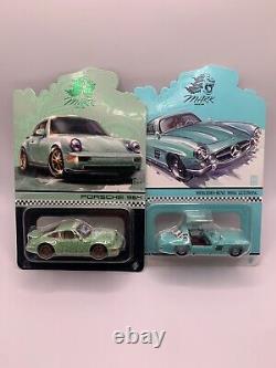 Complete Set 2023 HOT WHEELS China Convention Porsche & Merc Double Digit SN