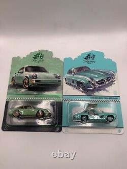 Complete Set 2023 HOT WHEELS China Convention Porsche & Merc Double Digit SN