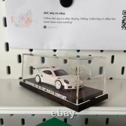 Custom Hot Wheels Porsche 911 GT3 RS 164 Pearl White Handmade Diecast with Case