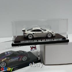 Custom Hot Wheels Porsche 911 GT3 RS Pearl White Collector's Edition with Case