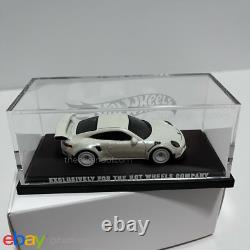 Custom Hot Wheels Porsche 911 GT3 RS Pearl White Collector's Edition with Case