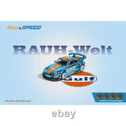 F/S RWB 993 GT CHROME 1/64 Blue GULF WITH FREE WHEELS Limited Edition Diecast