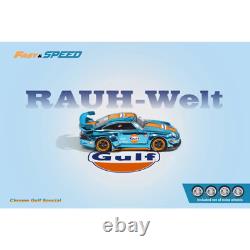 F/S RWB 993 GT CHROME 1/64 Blue GULF WITH FREE WHEELS Limited Edition Diecast