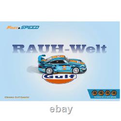 F/S RWB 993 GT CHROME 1/64 Blue GULF WITH FREE WHEELS Limited Edition Diecast