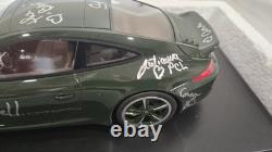 Gt Spirit 1/18 Porsche 911 (991) Carrera S Club Coupe Green Autographed promo