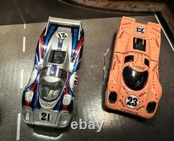 HOT WHEELS 4 Set PORSCHE 1971 LeMans 24 Hrs Custom MARTINI 917, Pink Pig +GULF