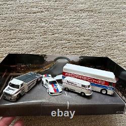 HOT WHEELS BRUMOS PORSCHE 935 & VW BUS & HAULER & truck 4 SET Custom Repack BOX