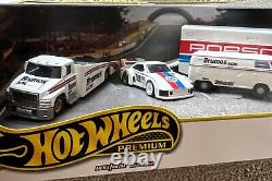 HOT WHEELS BRUMOS PORSCHE 935 & VW BUS & HAULER & truck 4 SET Custom Repack BOX