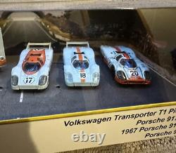HOT WHEELS Custom 1971 Wyer Gulf Team PORSCHE 917 24 Hours LeMans 4 Set Box