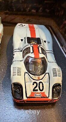 HOT WHEELS Custom 1971 Wyer Gulf Team PORSCHE 917 24 Hours LeMans 4 Set Box