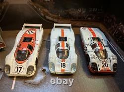 HOT WHEELS Custom 1971 Wyer Gulf Team PORSCHE 917 24 Hours LeMans 4 Set Box