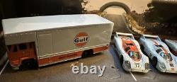 HOT WHEELS Custom 1971 Wyer Gulf Team PORSCHE 917 24 Hours LeMans 4 Set Box
