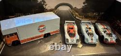 HOT WHEELS Custom 1971 Wyer Gulf Team PORSCHE 917 24 Hours LeMans 4 Set Box