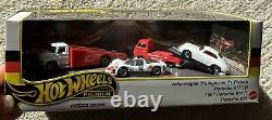 HOT WHEELS Custom 4 Set BOX PORSCHE Carrera 6 & 356 Coupe Vintage RENNSPORT