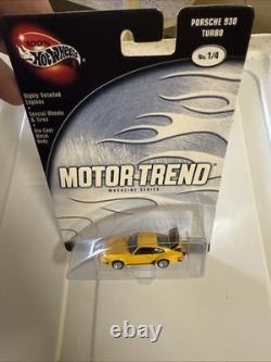 Hot Wheels 100% Motor Trend Magazine porsche 930 Turbo Yellow 1/4