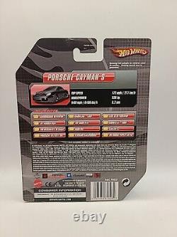 Hot Wheels 2009 Speed Machines Porsche Cayman S BLACK 1/64 Deluxe Details