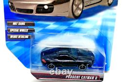 Hot Wheels 2009 Speed Machines Porsche Cayman S BLACK 1/64 Deluxe Details