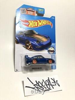 Hot Wheels 2015 Super Treasure Hunt Porsche 993 GT2 withFull Cage Real Riders