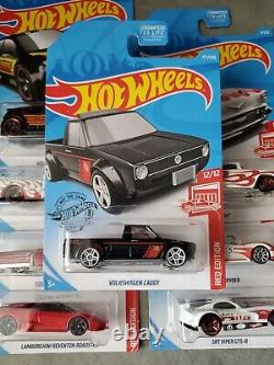 Hot Wheels 2019 Target Red Edition Complete Set 1 thru 12 Very Hard to Find