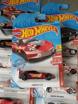 Hot Wheels 2019 Target Red Edition Complete Set 1 thru 12 Very Hard to Find